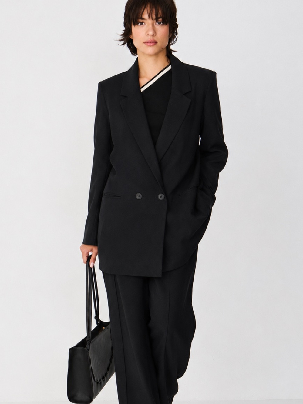 SKFK Atxa Black Long Blazer Jacket EcoVero NWT Size 6